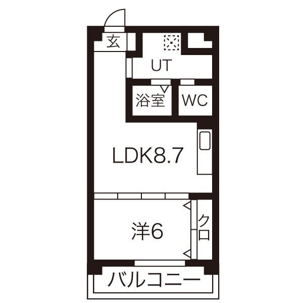 一宮市今伊勢町馬寄のマンションの間取り