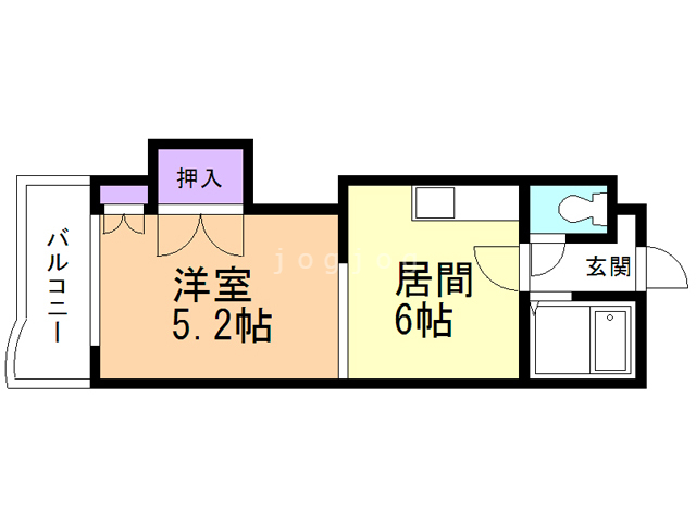 エンドレス三井西岡の間取り