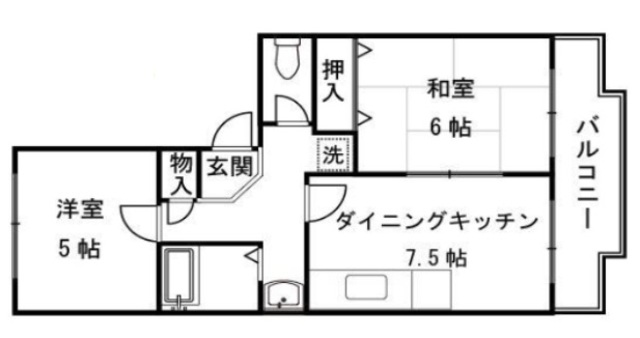 パインクレスト1番館の間取り