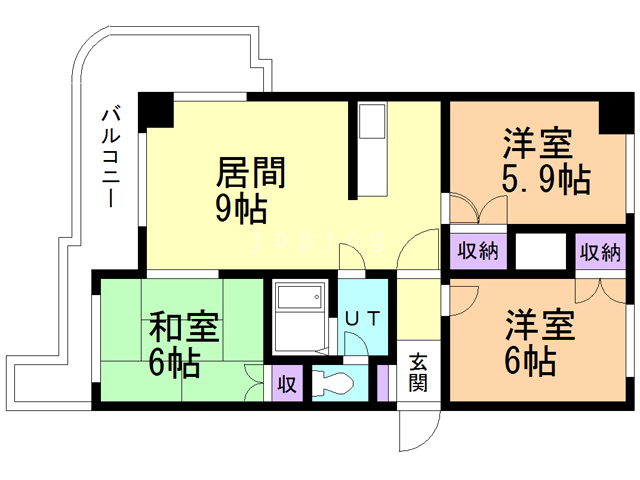 エンブレム札幌清田Ａの間取り