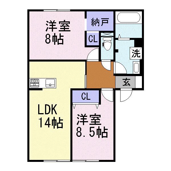 ファミール三宅の間取り