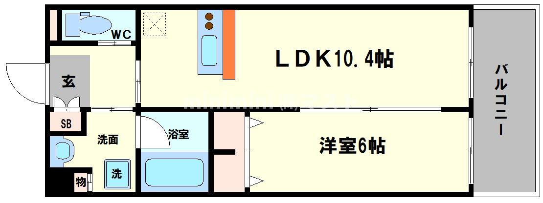 ディームス福島の間取り