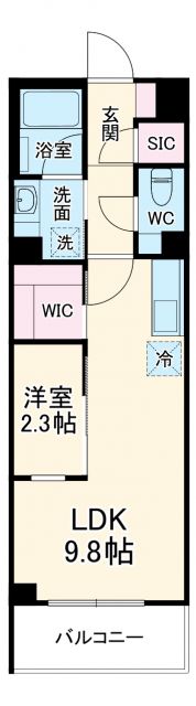 デュオフラッツ大宮の間取り写真