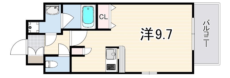 エイペックス神戸みなと元町COAST LINEの間取り写真