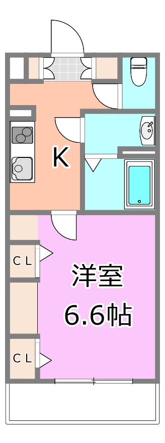 ＪＲ総武線 稲毛駅 徒歩10分 3階建 築1年の間取り写真
