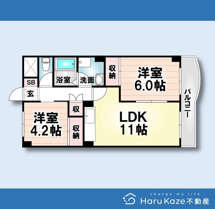 地下鉄鶴舞線 塩釜口駅 徒歩22分 3階建 築39年の間取り写真