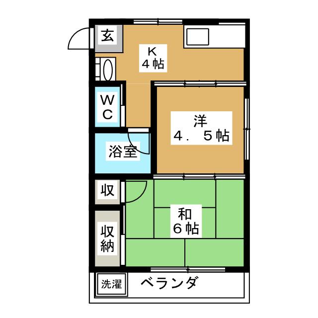 メゾンドールヨコオの間取り写真