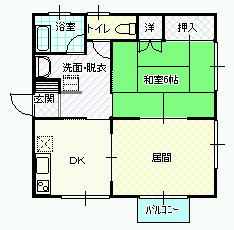 コーポかるでぃえの間取り