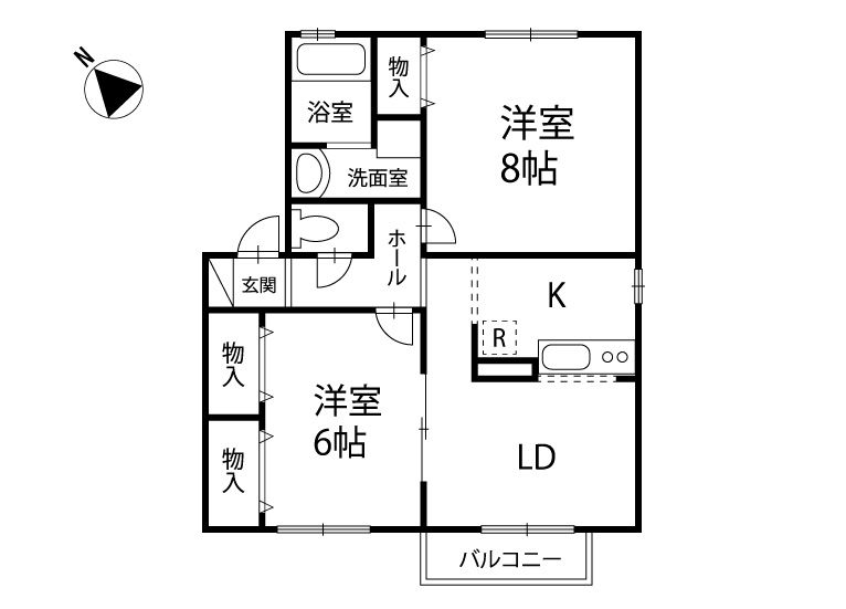 ロイヤルガーデン山二の間取り