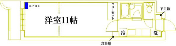 スカイハイム磯部の間取り