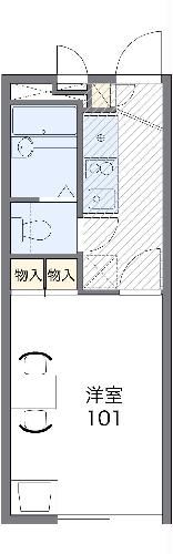 横浜市保土ケ谷区仏向町のアパートの間取り