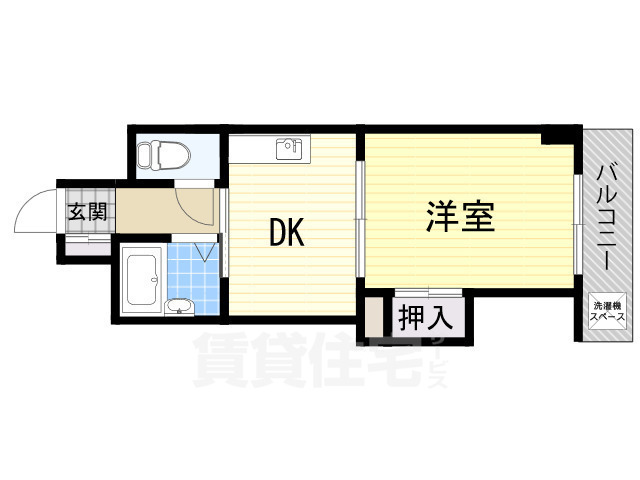 吹田市南正雀のマンションの間取り