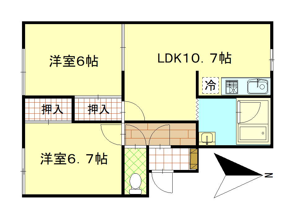 サンセット66の間取り