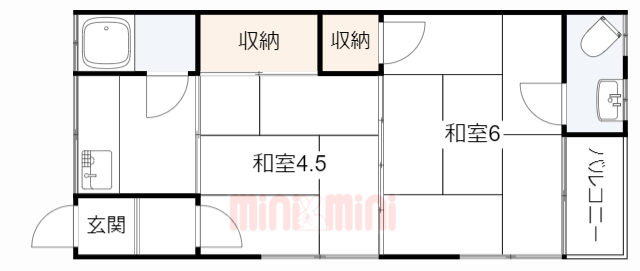 第２丘町ハウスの間取り