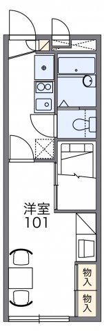 レオパレス夢未来の間取り