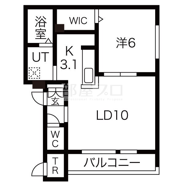 北海道札幌市中央区南十条西１２（アパート）の賃貸物件の間取り
