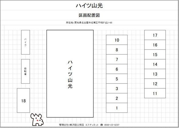 【ハイツ山光の駐車場】