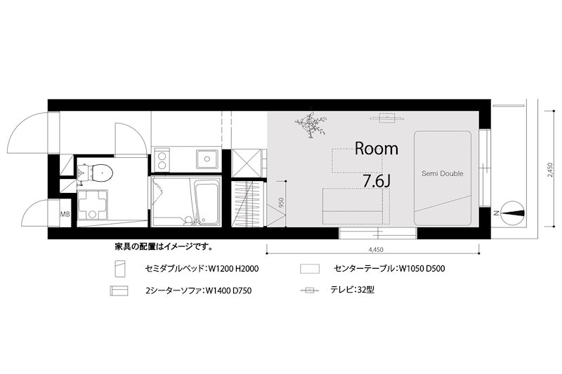 グランドコート中村橋の間取り