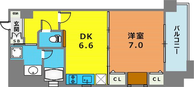 KAISEI神戸海岸通第2の間取り