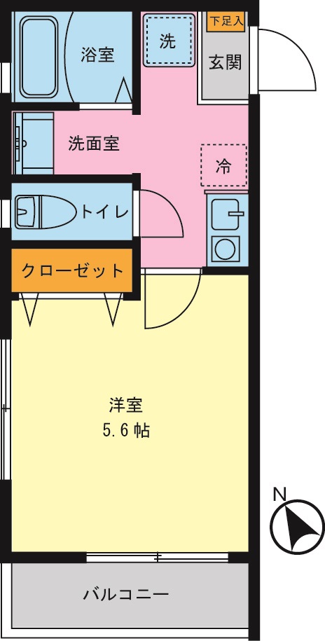 ハウス溝の口の間取り