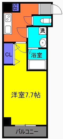 S-RESIDENCE堺市駅前の間取り