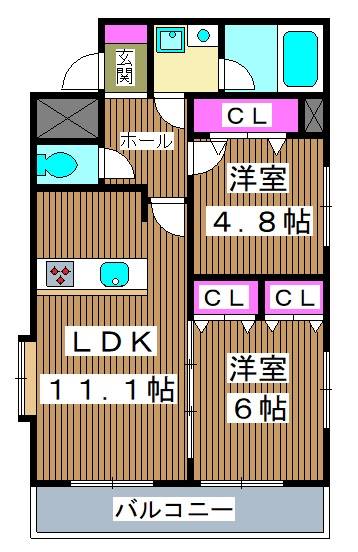 スカイコートヌーベル巣鴨の間取り