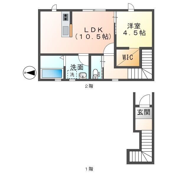 リーブルファイン東鶉三丁目の間取り