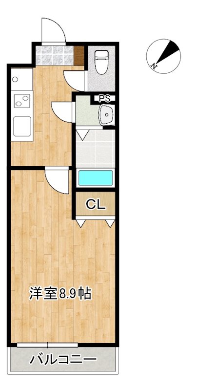 Ｌｉｎｅａｇｅ　Ｃｏｕｒｔ野洲駅西の間取り