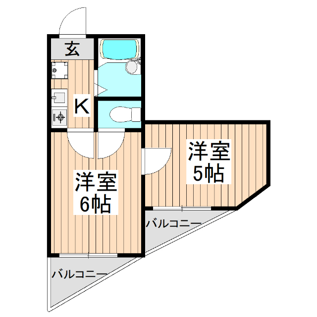 山興弥生町マンションの間取り