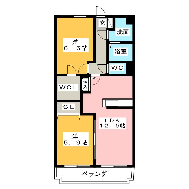 ｓｏｌ．ｅｓｐａｃｉｏの間取り