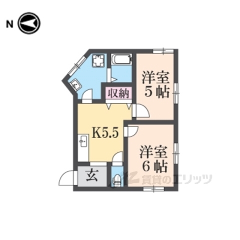 高市郡高取町大字観覚寺のマンションの間取り