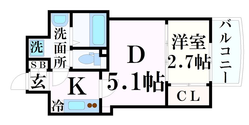 セレニテ神戸西クレアの間取り