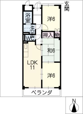 ユートピア東新の間取り