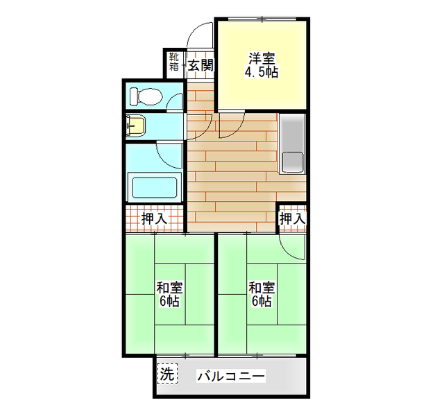 桃山ハイツの間取り