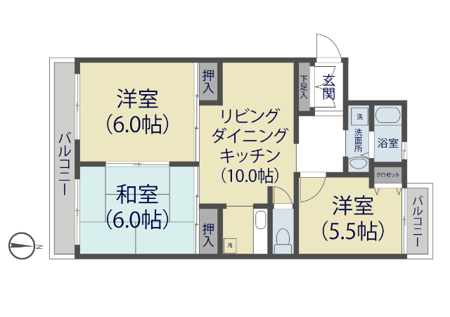 レキシントンマンション松並木の間取り