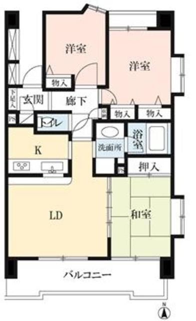 練馬区練馬のマンションの間取り