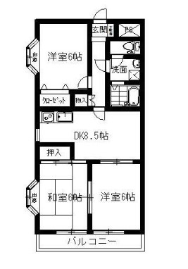 セントラルハイツの間取り