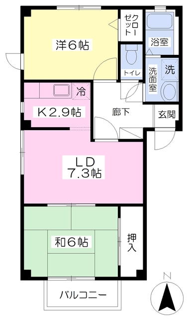 フォブールトロワ松末の間取り