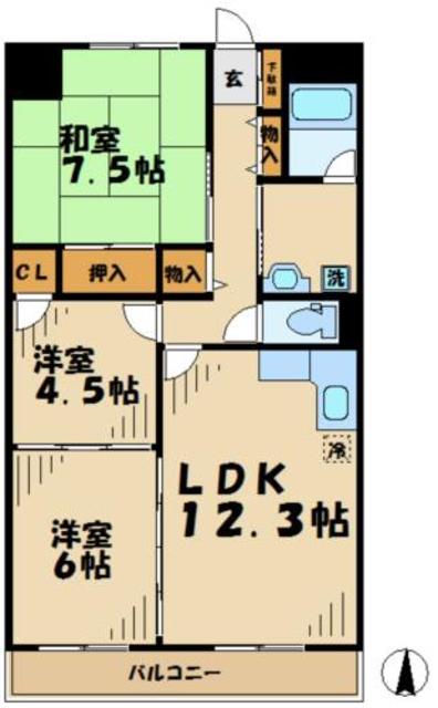 ノーブル貝取の間取り