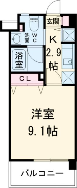 八潮市茜町のマンションの間取り