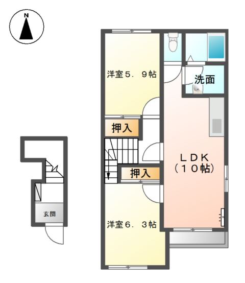 ミルキーベルの間取り