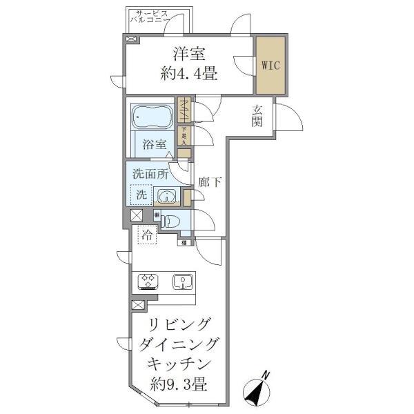 ＣＯＭＰＯＳＩＴＥ高輪の間取り