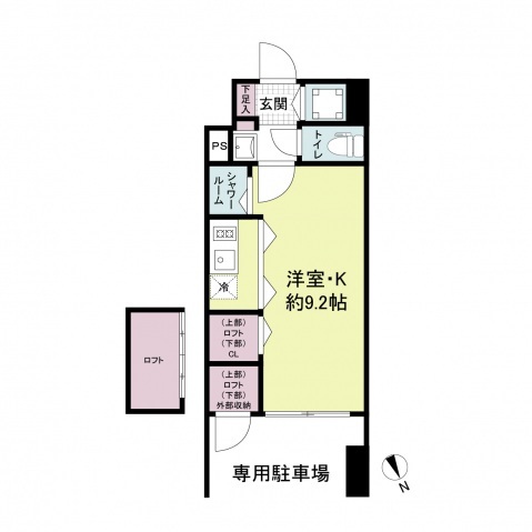 広島市中区河原町のマンションの間取り