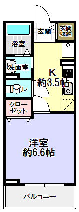 キングスコート　楠葉の間取り