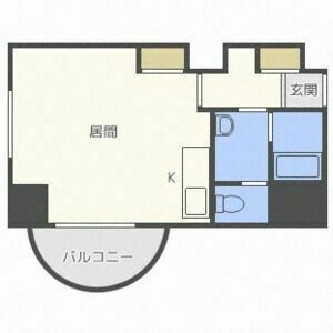 札幌市北区北十一条西のマンションの間取り