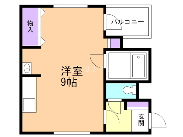 石狩郡当別町錦町のマンションの間取り