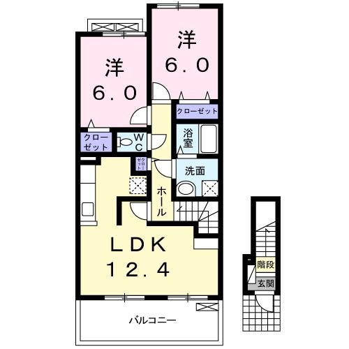 グリーンオアシスＣの間取り