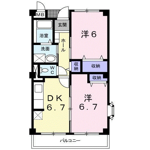 アヴァン新守谷の間取り