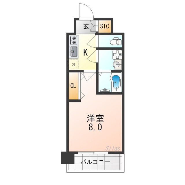 エステムコート京都西大路の間取り