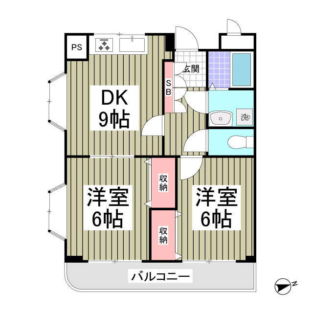 横浜市青葉区梅が丘のマンションの間取り